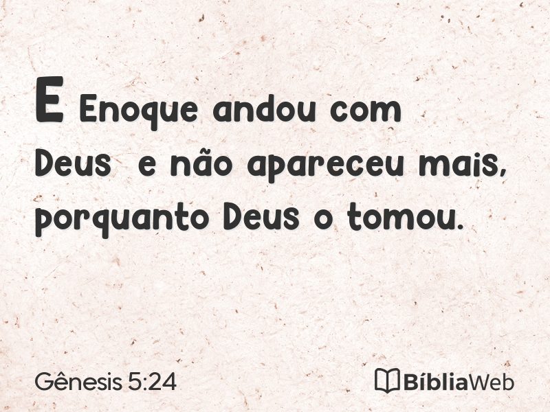 Gênesis 5:24 em imagem para compartilhar