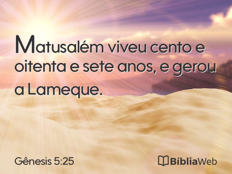 Gênesis 5:25 em imagem para compartilhar