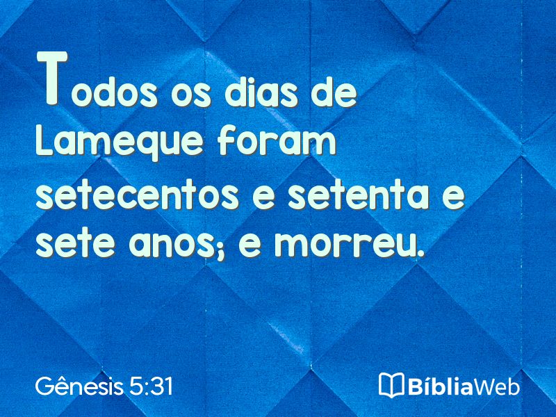 Gênesis 5:31 em imagem para compartilhar