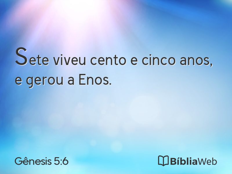 Gênesis 5:6 em imagem para compartilhar