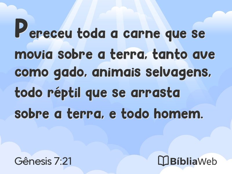 Gênesis 7:21 em imagem para compartilhar