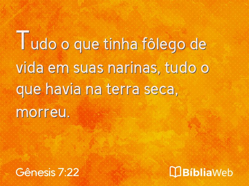 Gênesis 7:22 em imagem para compartilhar