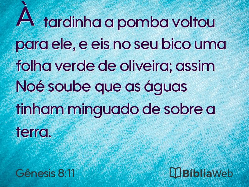 Gênesis 8:11 em imagem para compartilhar