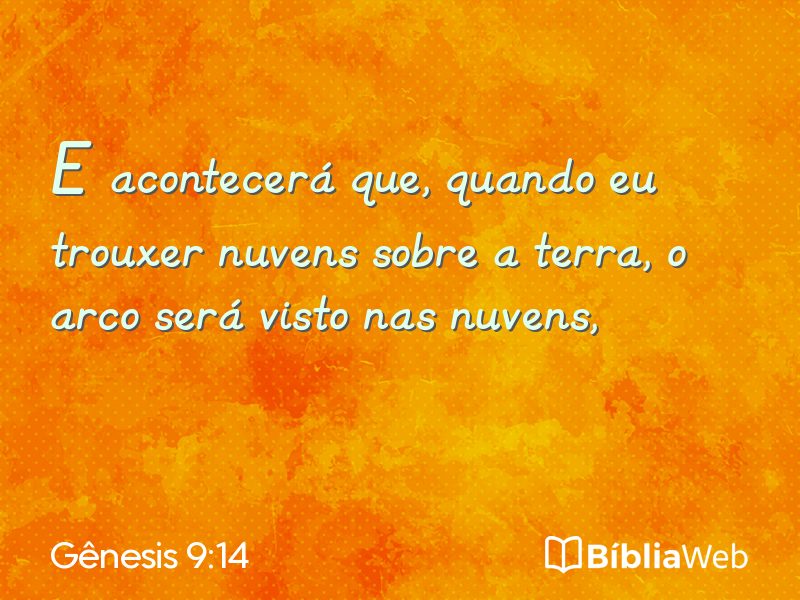 Gênesis 9:14 em imagem para compartilhar