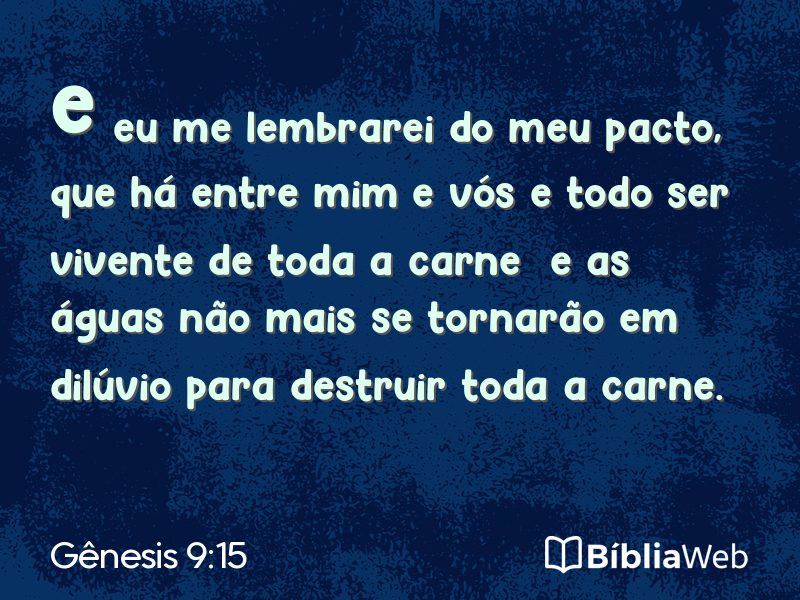 Gênesis 9:15 em imagem para compartilhar