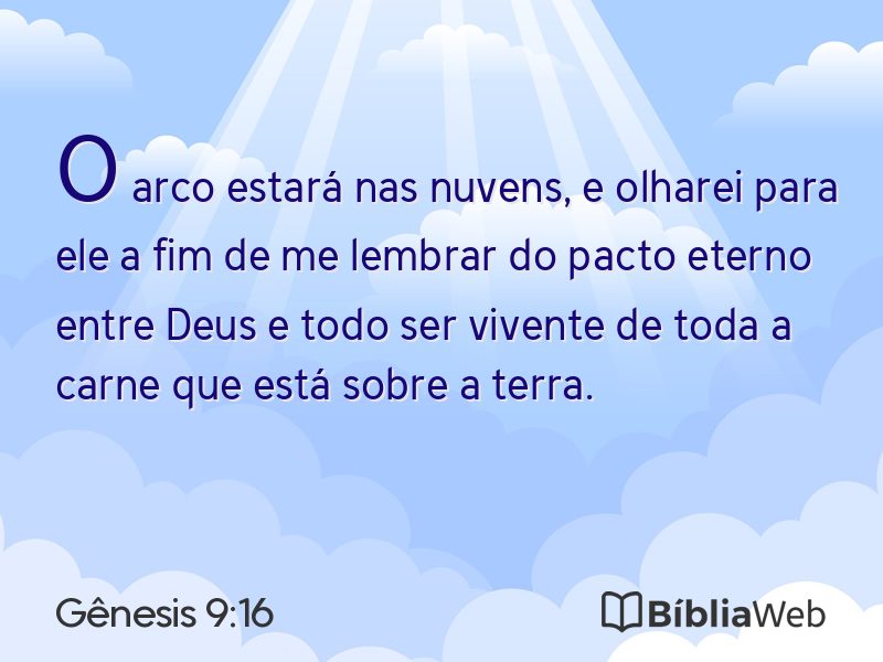 Gênesis 9:16 em imagem para compartilhar