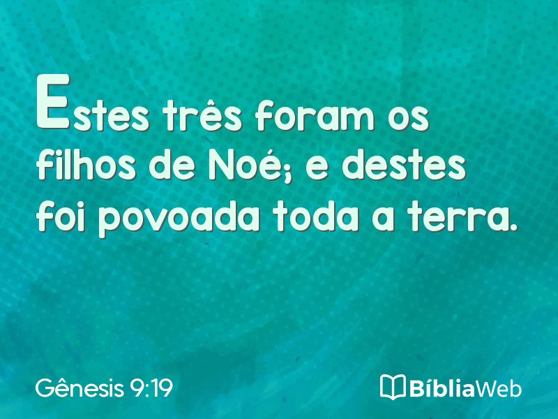 Gênesis 9:19 em imagem para compartilhar