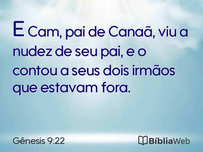 Gênesis 9:22 em imagem para compartilhar