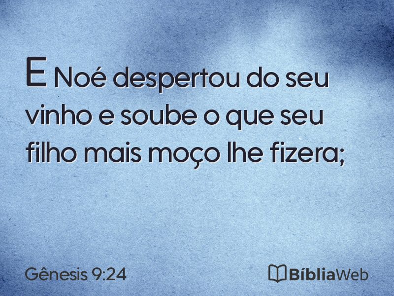 Gênesis 9:24 em imagem para compartilhar