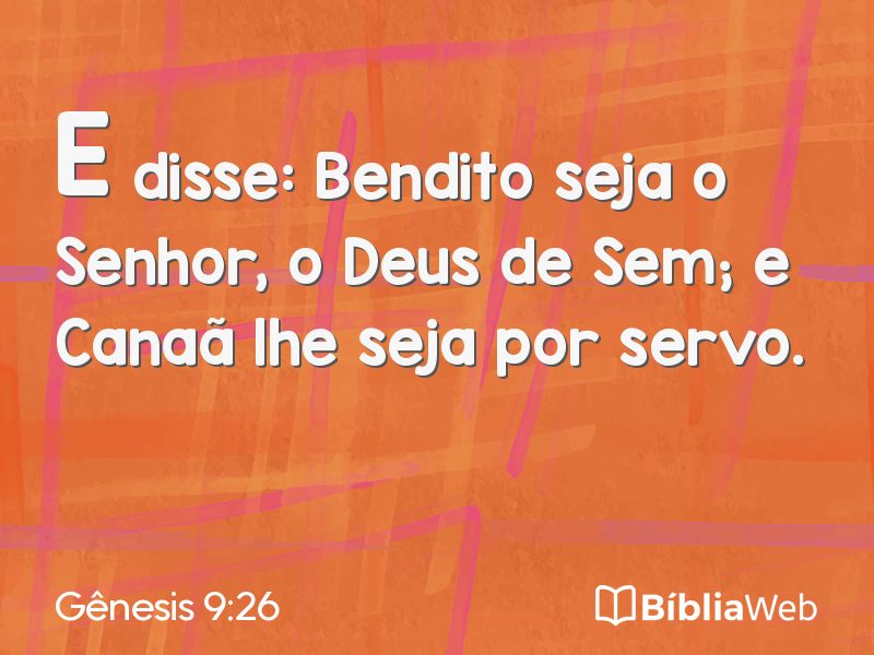 Gênesis 9:26 em imagem para compartilhar