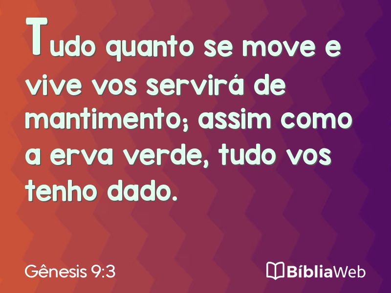 Gênesis 9:3 em imagem para compartilhar