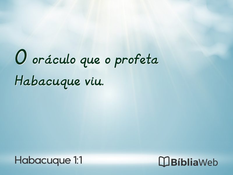 Habacuque 1:1 em imagem para compartilhar