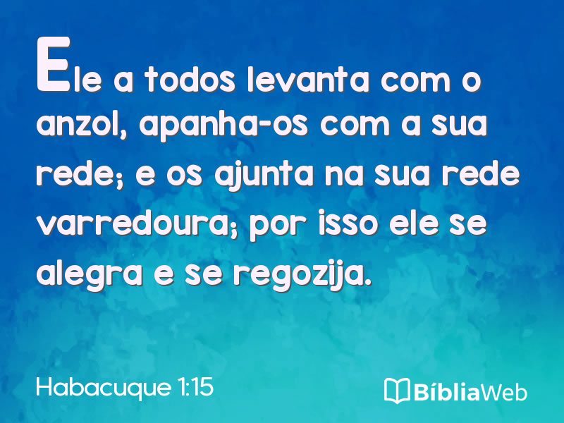 Habacuque 1:15 em imagem para compartilhar