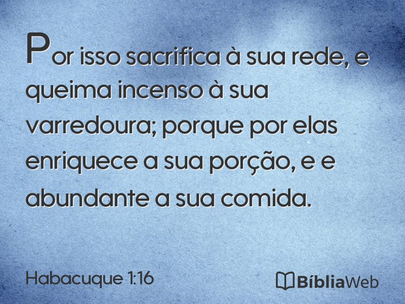 Habacuque 1:16 em imagem para compartilhar