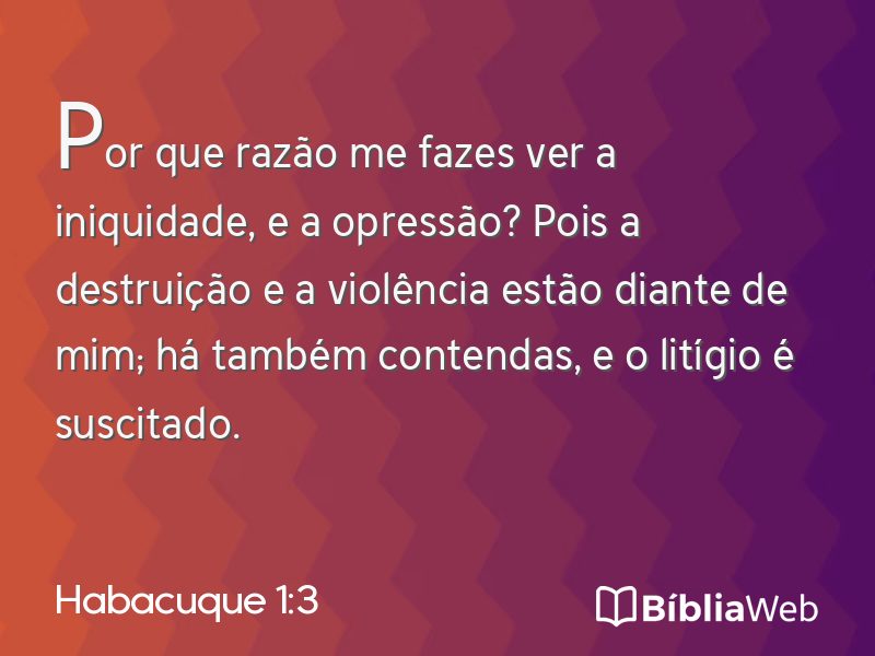 Habacuque 1:3 em imagem para compartilhar