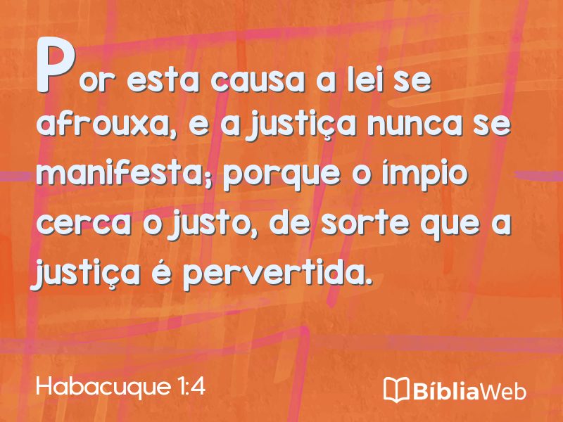 Habacuque 1:4 em imagem para compartilhar