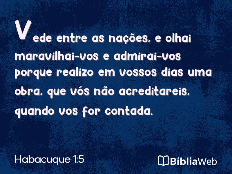 Habacuque 1:5 em imagem para compartilhar
