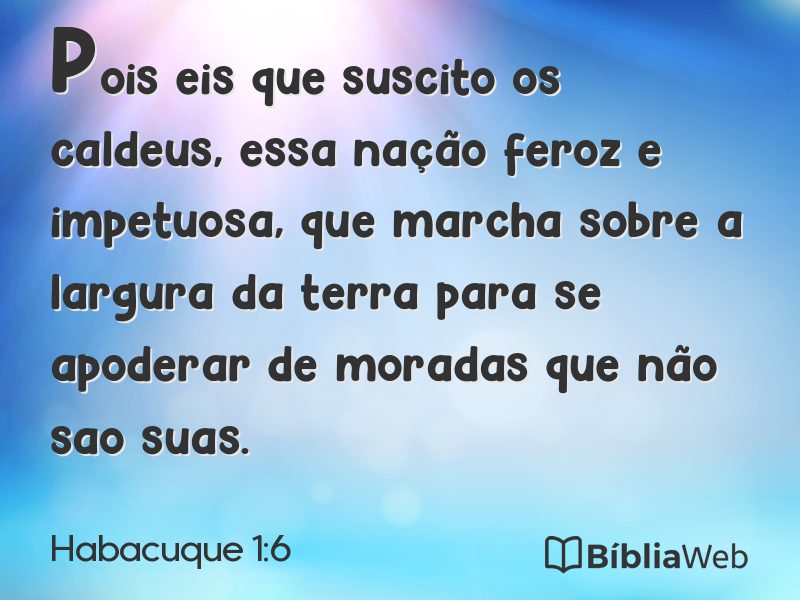 Habacuque 1:6 em imagem para compartilhar