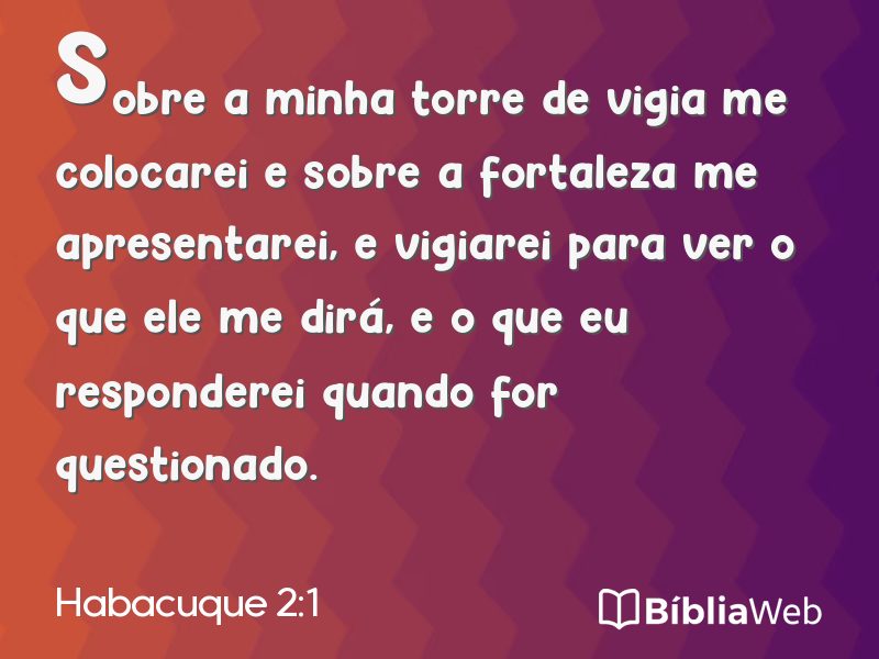 Habacuque 2:1 em imagem para compartilhar
