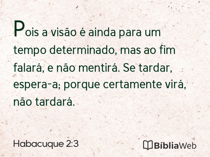 Habacuque 2:3 em imagem para compartilhar