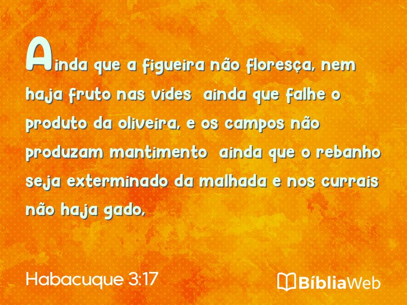 Habacuque 3:17 em imagem para compartilhar