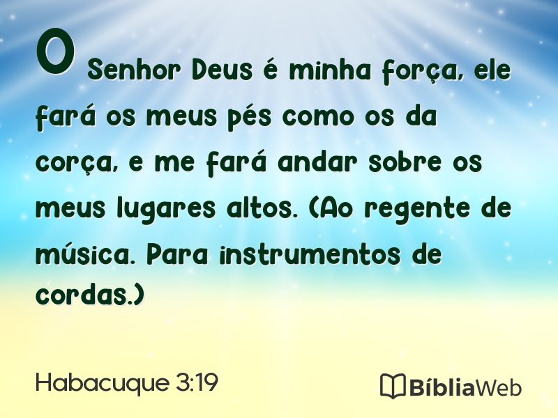 Habacuque 3:19 em imagem para compartilhar