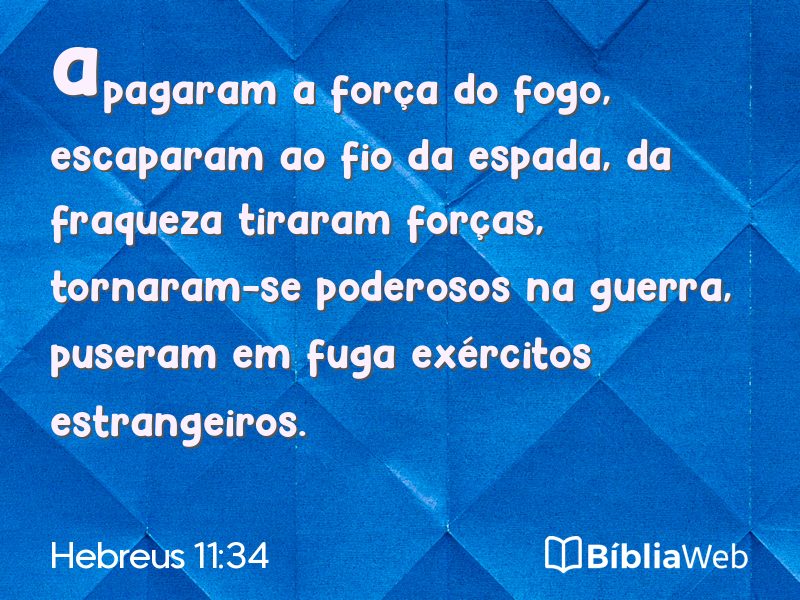 Hebreus 11:34 em imagem para compartilhar