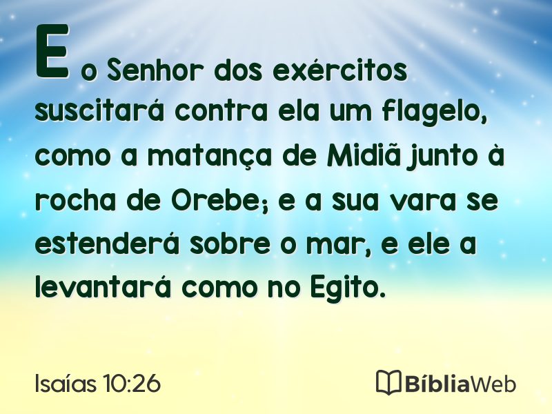 Isaías 10:26 em imagem para compartilhar