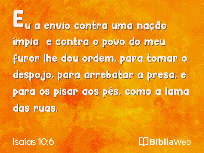 Isaías 10:6 em imagem para compartilhar
