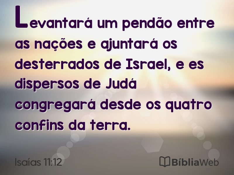 Isaías 11:12 em imagem para compartilhar