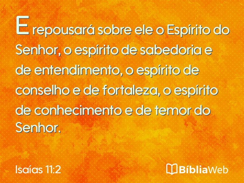 Isaías 11:2 em imagem para compartilhar