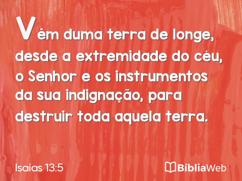 Isaías 13:5 em imagem para compartilhar