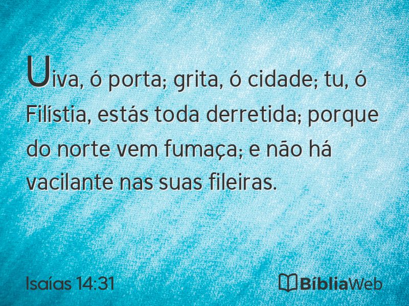 Isaías 14:31 em imagem para compartilhar