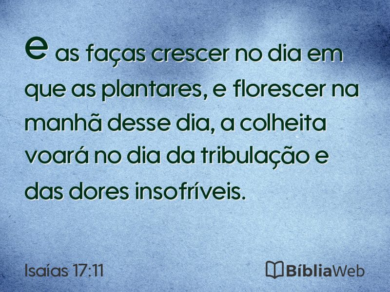 Isaías 17:11 em imagem para compartilhar