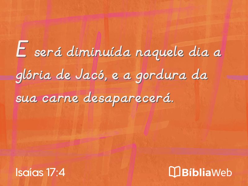 Isaías 17:4 em imagem para compartilhar