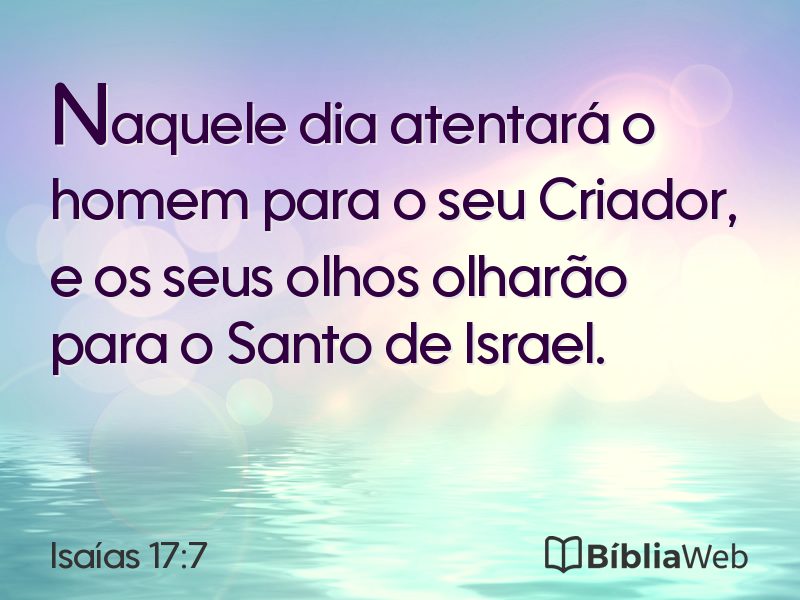 Isaías 17:7 em imagem para compartilhar