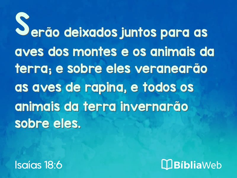 Isaías 18:6 em imagem para compartilhar