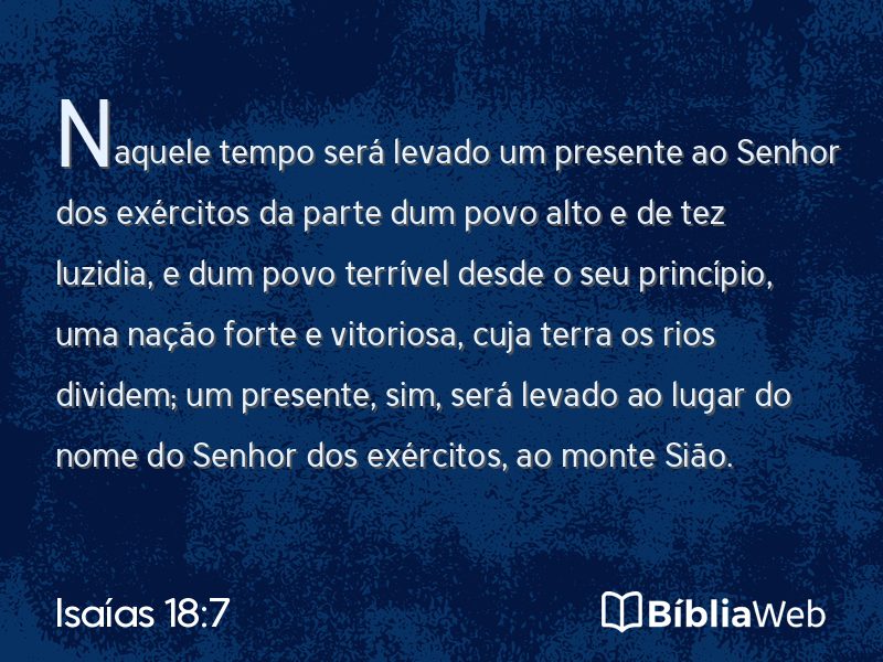 Isaías 18:7 em imagem para compartilhar