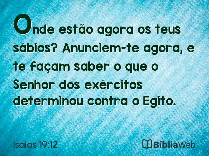 Isaías 19:12 em imagem para compartilhar