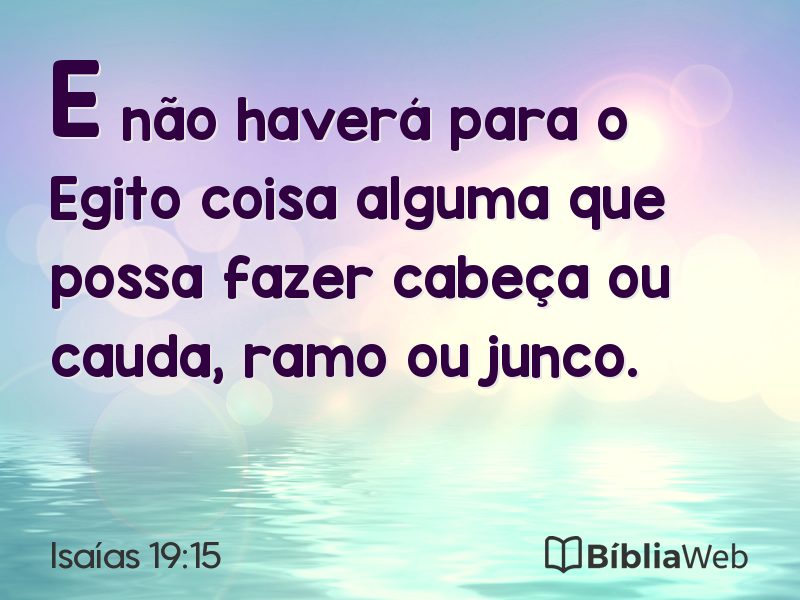 Isaías 19:15 em imagem para compartilhar