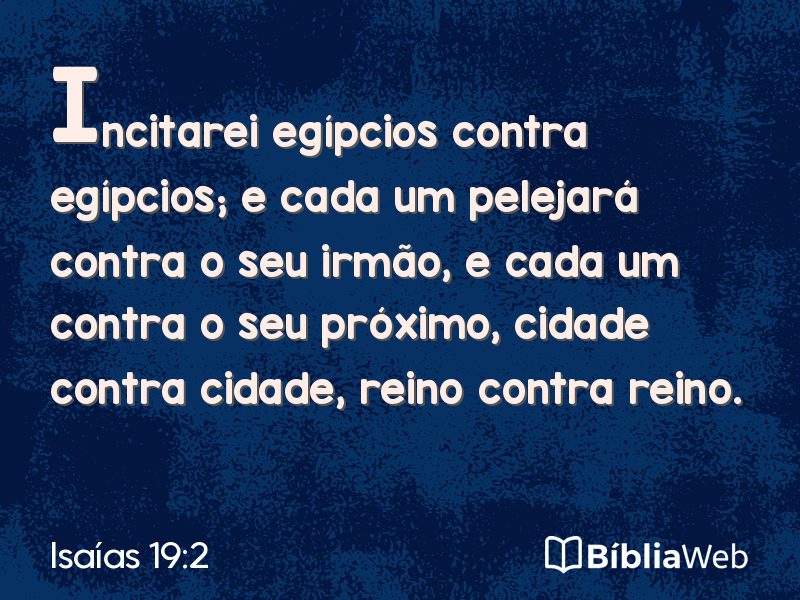 Isaías 19:2 em imagem para compartilhar