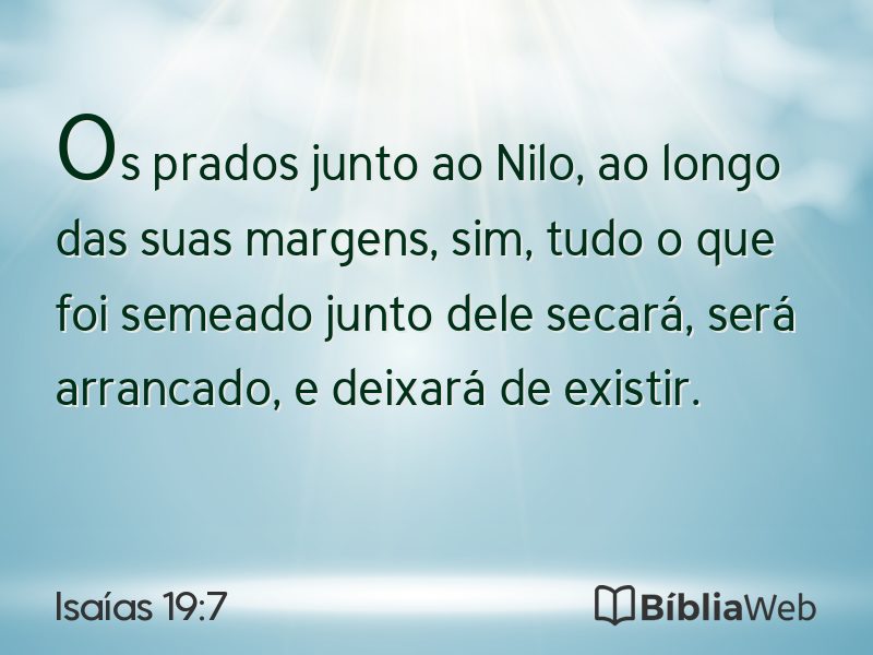 Isaías 19:7 em imagem para compartilhar