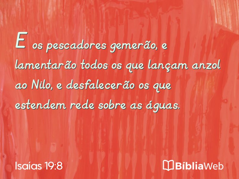 Isaías 19:8 em imagem para compartilhar