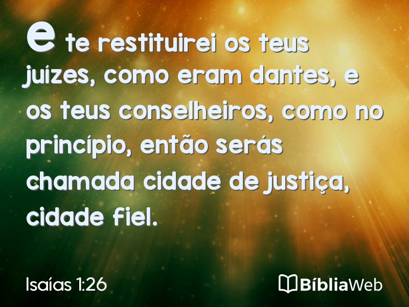 Isaías 1:26 em imagem para compartilhar
