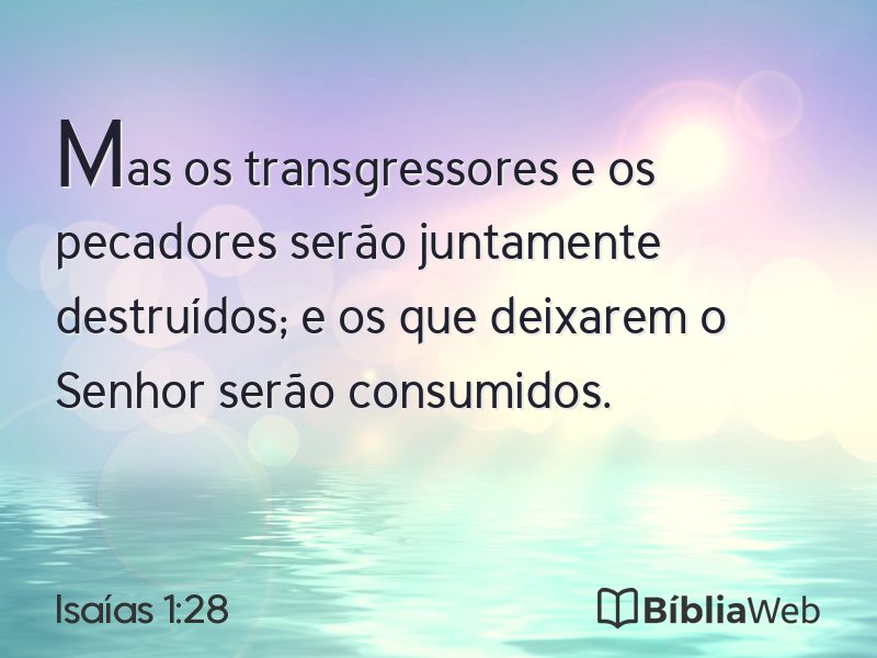 Isaías 1:28 em imagem para compartilhar