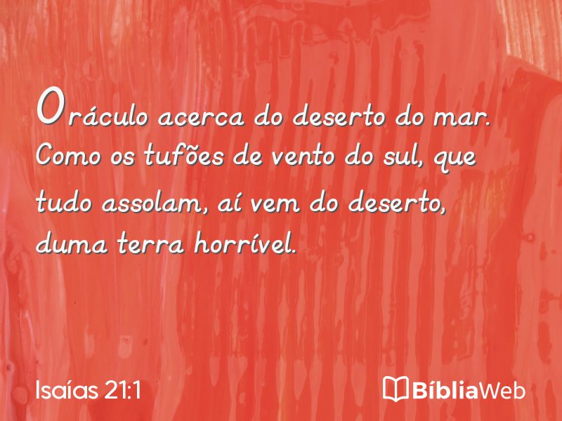 Isaías 21:1 em imagem para compartilhar
