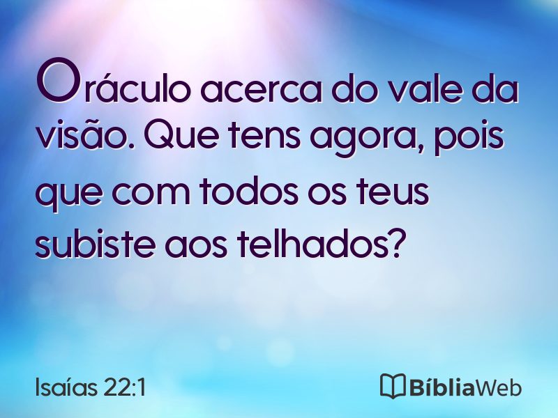 Isaías 22:1 em imagem para compartilhar
