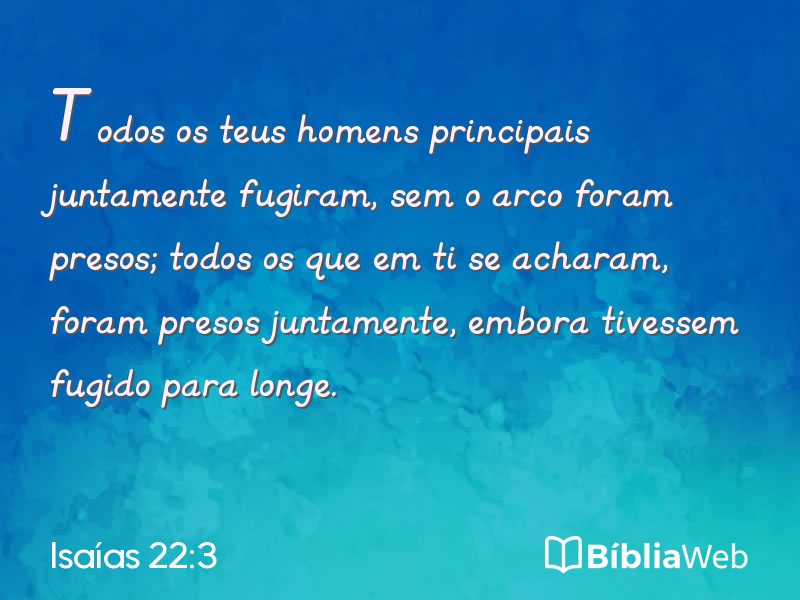 Isaías 22:3 em imagem para compartilhar