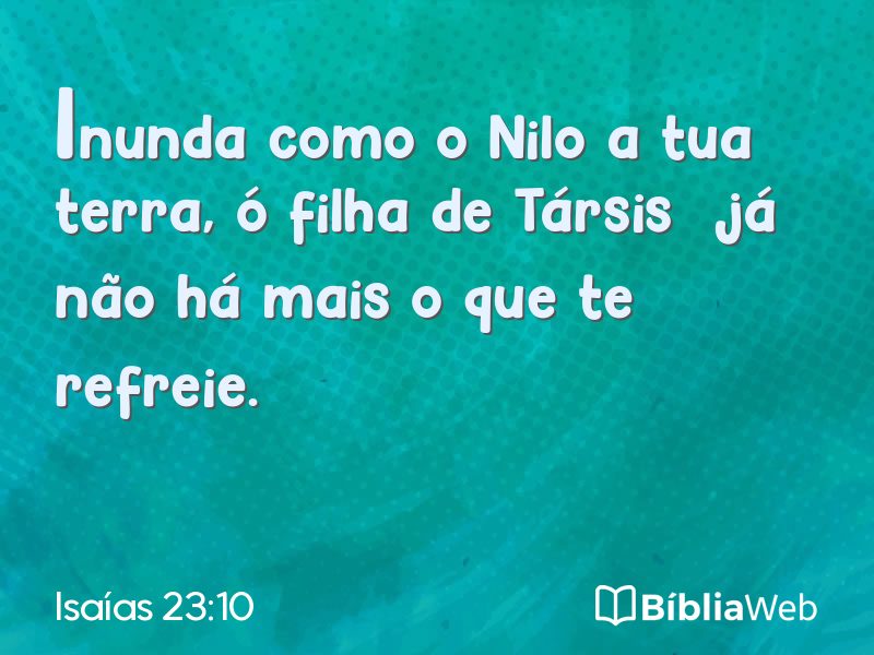 Isaías 23:10 em imagem para compartilhar