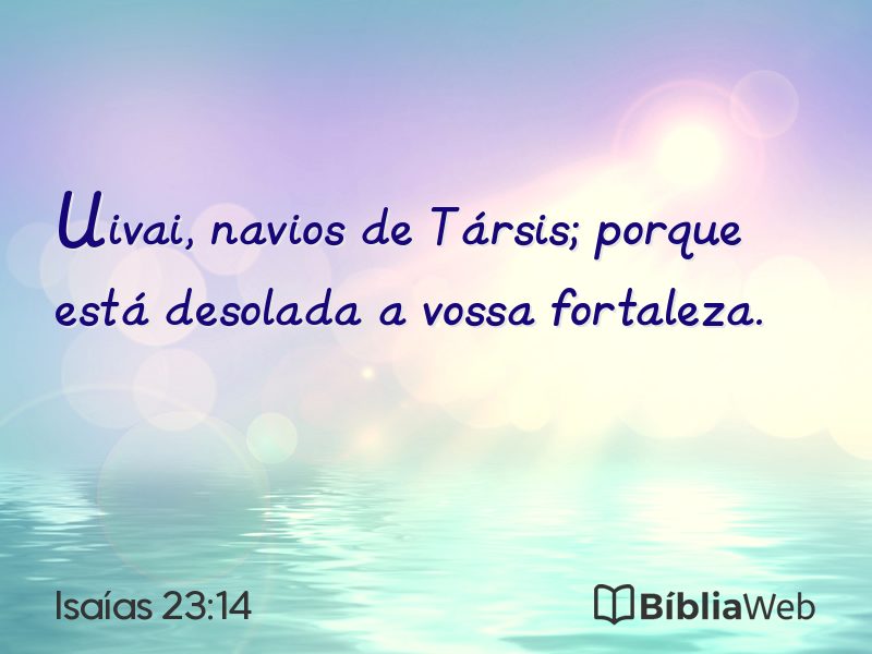Isaías 23:14 em imagem para compartilhar